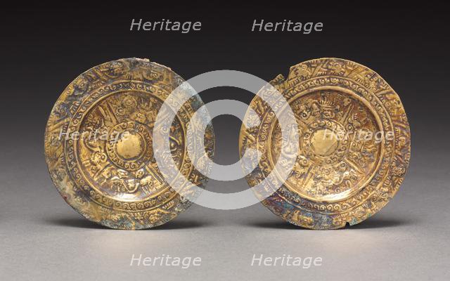 Pair of Ear Ornaments, c. 800-1370. Creator: Unknown.