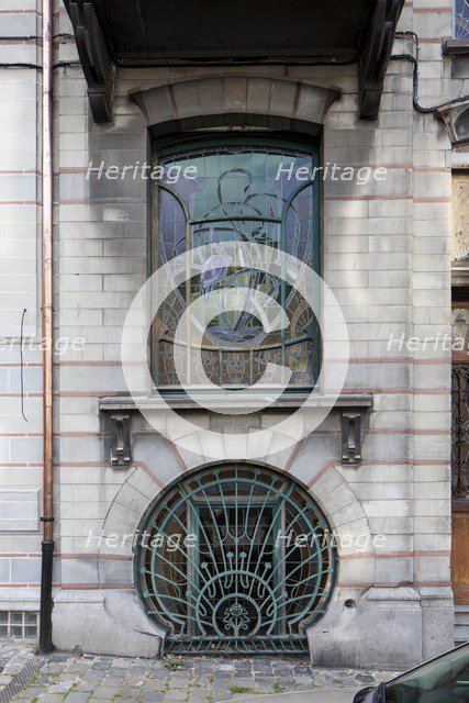 Maison Jaspar, 32-34 Rue Andre Van Hasselt, (1900), c2014-2017. Artist: Alan John Ainsworth.