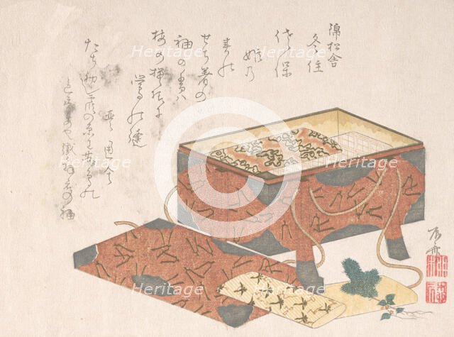 Lacquer Box for Clothes, 19th century., 19th century. Creator: Shinsai.