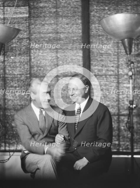 Jannings, Emil, Mr., and Mr. Mauritz Stiller, portrait photograph, 1927 Creator: Arnold Genthe.