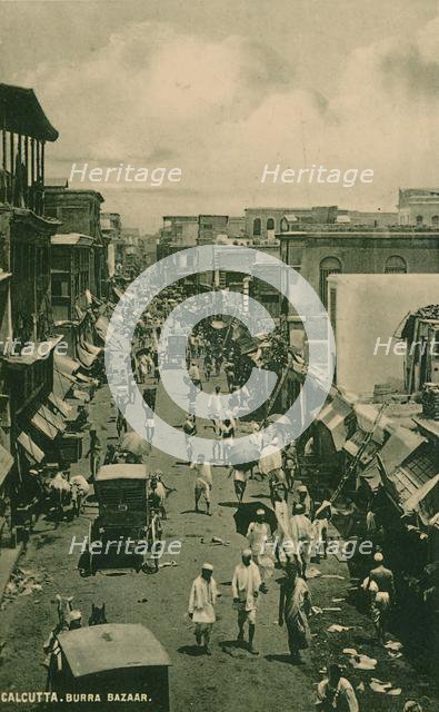 'Calcutta. Burra Bazaar', 1910.  Creator: Unknown.