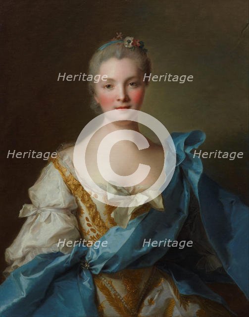 Portrait of Madame de La Porte, 1754. Artist: Nattier, Jean-Marc (1685-1766)