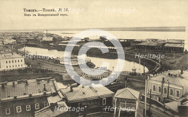 Tomsk: View from Voskresenskaia Mountain, 1904-1914. Creator: Unknown.