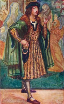 'A Man of the Time of Richard III', 1907. Artist: Dion Clayton Calthrop.