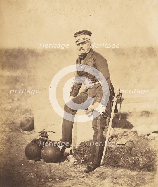 Lt. General Barnard, C.B., 1855. Creator: Roger Fenton.