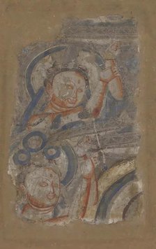 Two Bodhisattvas, ca. 6th-7th century. Creator: Unknown.