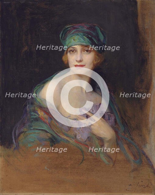 Portrait of Maria Ruspoli de Gramont, 1922. Creator: László, Philip Alexius de (1869-1937).
