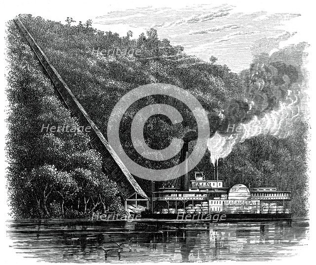 A cotton chute, United States, c1880. Artist: Unknown