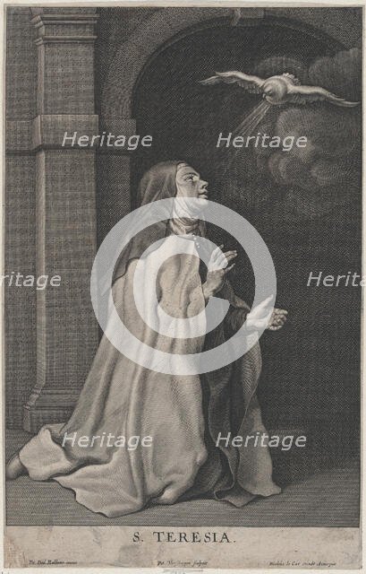 Saint Teresa of Avila's Vision of the Dove, ca. 1650. Creator: Pierre Louis van Schuppen.