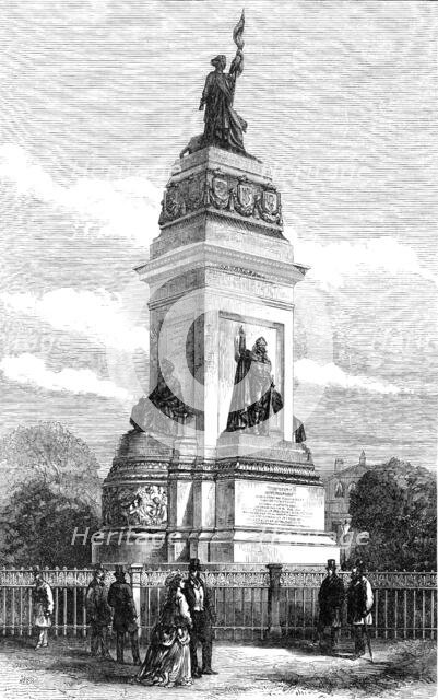 Monument of King William I. of Holland, at The Hague, 1870. Creator: W. G. M..