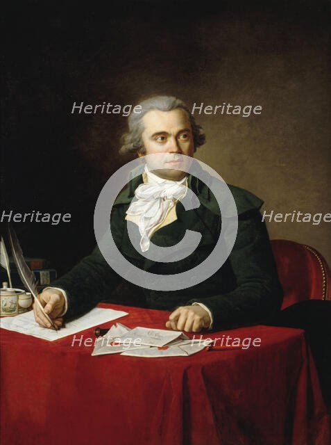Portrait de Jules-François Paré, président du tribunal du IVe arrondissement, ministre..., 1795. Creator: Jean Louis Laneuville.