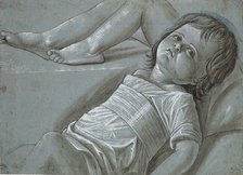 Study for a recumbent Figure of the Infant Christ, late 15th century. Creator: Giovanni Bellini.