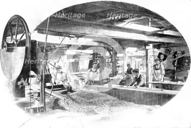 A corner of the cabinet-works: wood-working machinery, 1909. Creator: Unknown.
