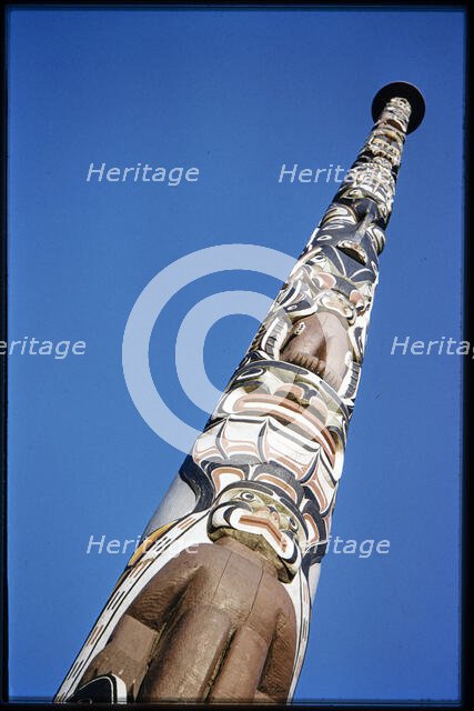 Totem Pole, Windsor Great Park, Runnymede, Surrey, 1959. Creator: Norman Barnard.