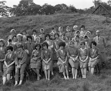 Women from the ICI powder works in a group photograph, South Yorkshire, 1962. Artist: Michael Walters
