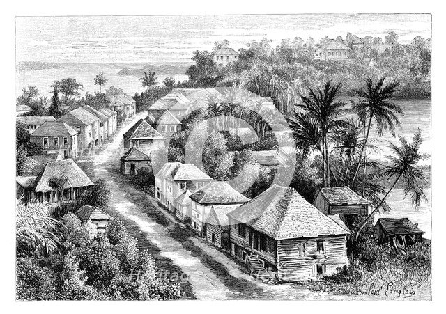 View of Basse-Terre, Guadeloupe, c1890. Artist: Unknown