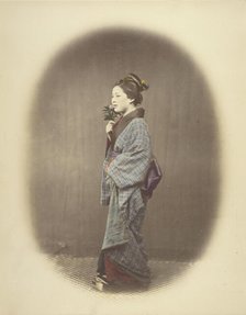 A Young Lady Coming from the Bath, 1863-1868. Creator: Felice Beato.