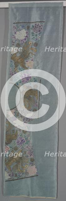 Uncut Robe: Proper Left Front and Back Panel, c. 1890s. Creator: Unknown.