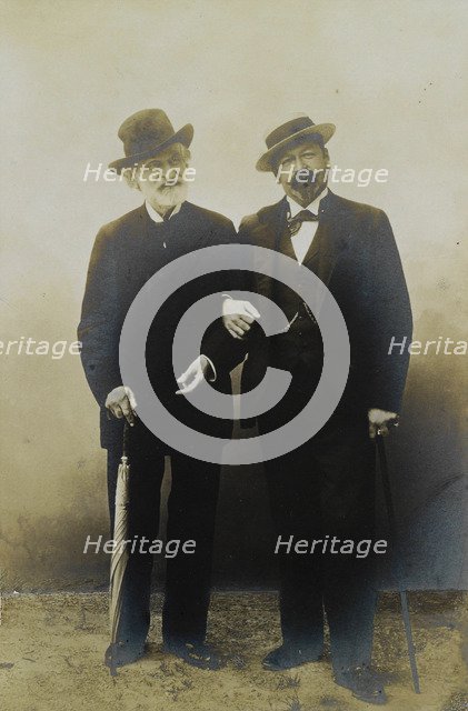 Giuseppe Verdi and Francesco Tamagno, ca 1899.