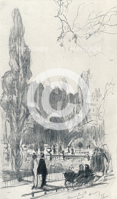 'In Kensington Gardens - Stage One', c1920. Artist: Claude Allin Shepperson.