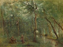 The Eel Gatherers, 1860/1865. Creator: Jean-Baptiste-Camille Corot.