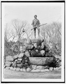 Statue of Capt. Parker, Lexington, Mass., between 1900 and 1906. Creator: Unknown.