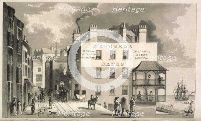 Mahomed's Baths, 1826. Creator: William Maddocks.