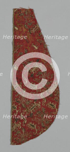 Fragment (probably from a Chasuble), Italy, 17th century. Creator: Unknown.