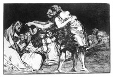 'Matrimonial nightmare', 1819-1823. Artist: Francisco Goya