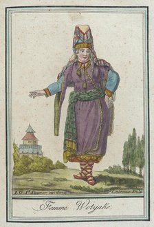 Costumes de Différents Pays, 'Femme Wotÿake', c1797. Creator: Jacques Grasset de Saint-Sauveur.