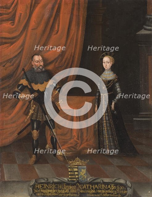 Henry, 1473-1541, Duke of Saxony, Catherine, 1477-1561, Princess of Mecklenburg, c16th century. Creator: Unknown.