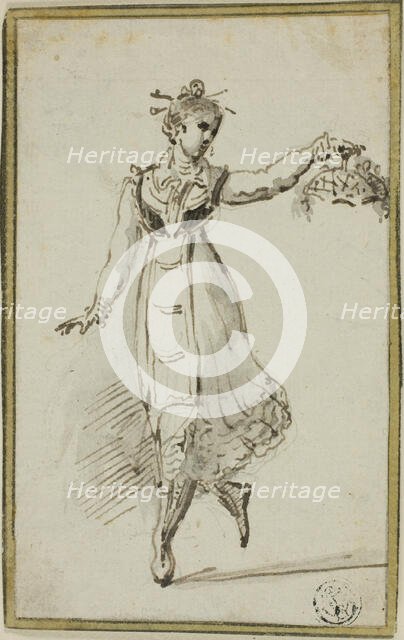 Young Woman Dancing, n.d. Creator: Unknown.