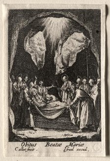 The Life of the Virgin: The Entombment of the Virgin. Creator: Jacques Callot (French, 1592-1635).