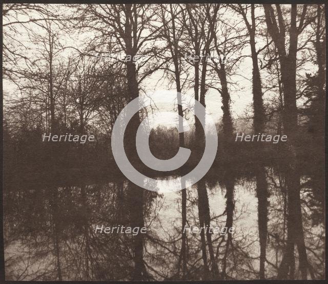 Winter Trees Reflected in a Pond, 1841-42. Creator: William Henry Fox Talbot (British, 1800-1877).