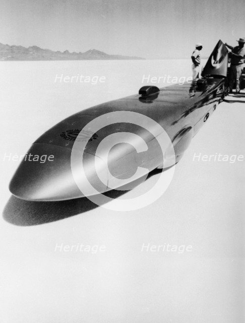 'Goldenrod' Land Speed Record car, Bonneville Salt Flats, Utah, USA, c1965. Artist: Unknown