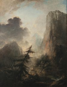 Romantic Landscape with Spruce, from 1768 until 1780. Creator: Elias Martin.