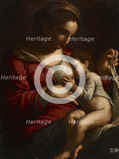 Virgin Mary Nursing, 18th century. Creator: Bartolomeo Schedoni.