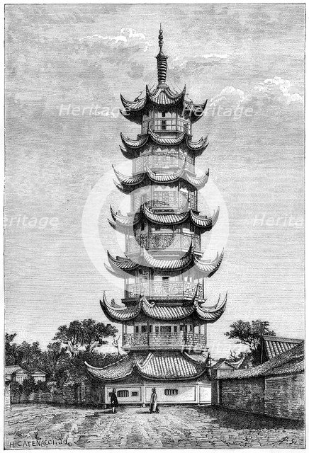 The Tower of Long-Hua, Shanghai, China, 1895. Artist: Unknown