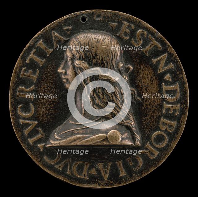 Lucrezia Borgia, 1480-1519, Wife of Alfonso d'Este of Ferrara 1502, 1502. Creator: Unknown.