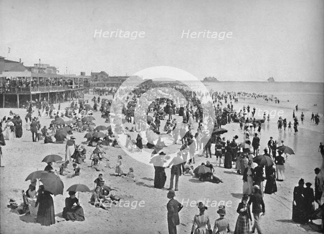 'Beach at Atlantic City, New Jersey', c1897. Creator: Unknown.