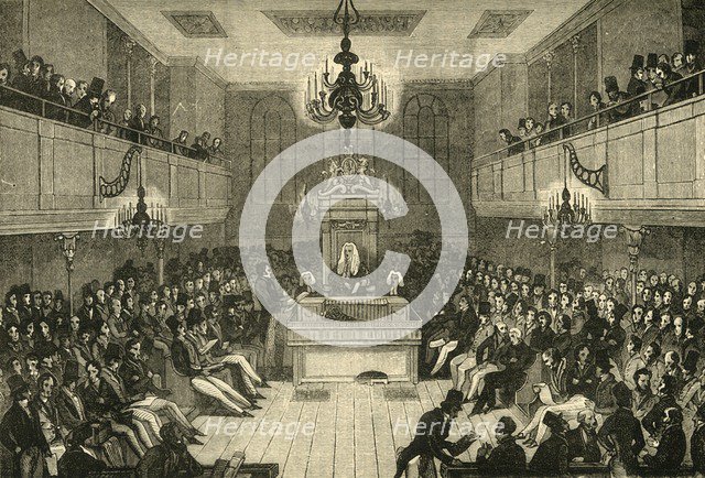'Interior of the House of Commons, 1834', (1881). Creator: Unknown.