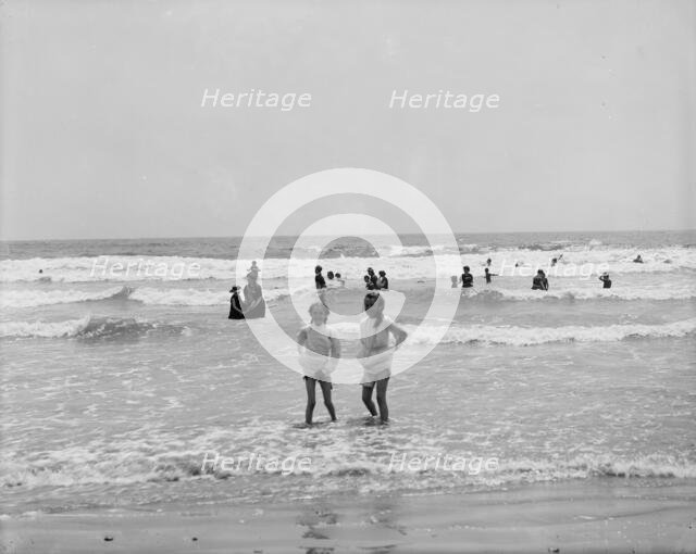 Surf bathing, between 1900 and 1905. Creator: Unknown.