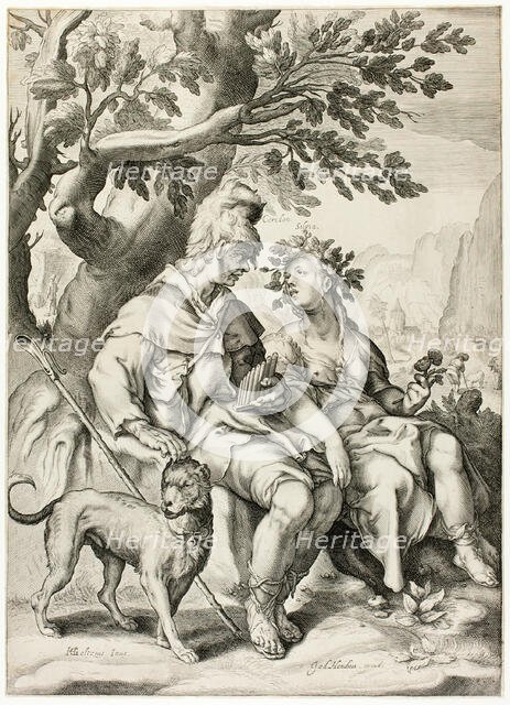 Corydon and Sylvia, 1601/11. Creator: Jacob Matham.