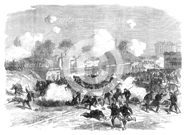 The Civil War in France: inside the Porte Maillot, 1871. Creator: Unknown.