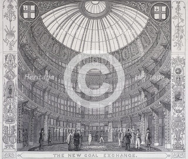 Coal Exchange, London, 1849. Artist: Anon