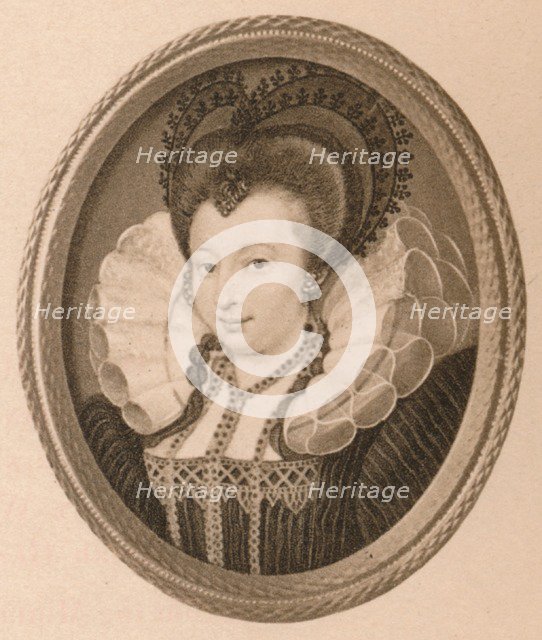 'Catherine Knevett, Countess of Suffolk', c16th century (1904). Artist: Nicholas Hilliard.
