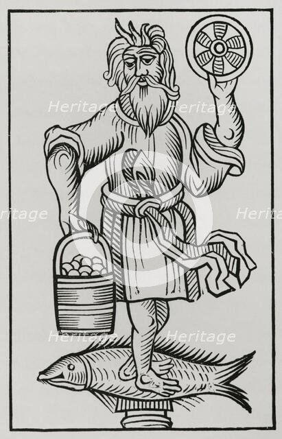 Crodon, Idol of the ancient Saxons, 1656, (1878).  Creator: Unknown.