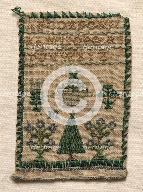 Sampler, 1800s. Creator: Unknown.