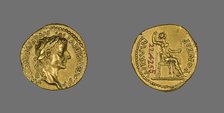 Aureus (Coin) Portraying Emperor Tiberius, 26-37. Creator: Unknown.