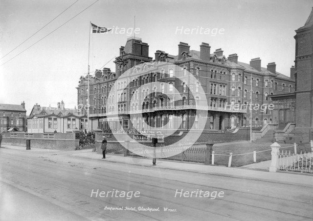 Imperial Hotel, Blackpool, Lancashire, 1890-1910. Artist: Unknown